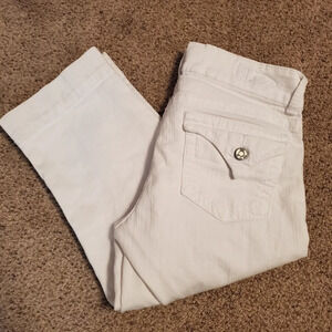 Kut from the Kloth Women's White Jean Capris 4